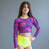 Hadley Rash Swim Top - Electric Palm