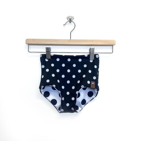 Kylie Reversible High Waisted Swim Bottoms - Polka Dots