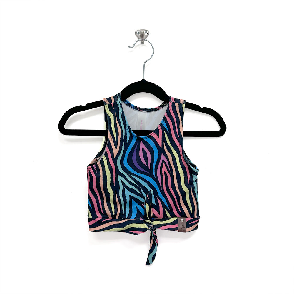 Allie Swim Tank - Zebra