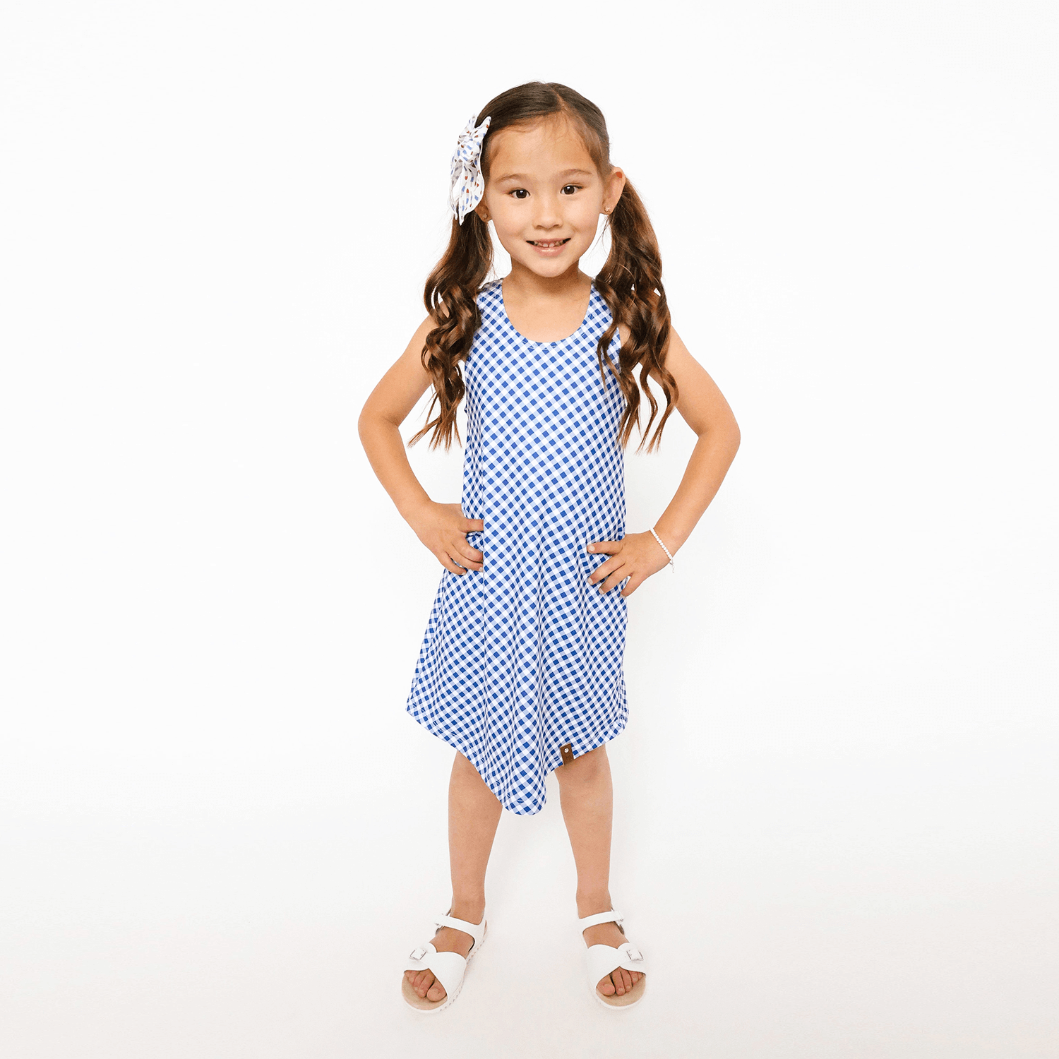 Fitted clearance gingham dress