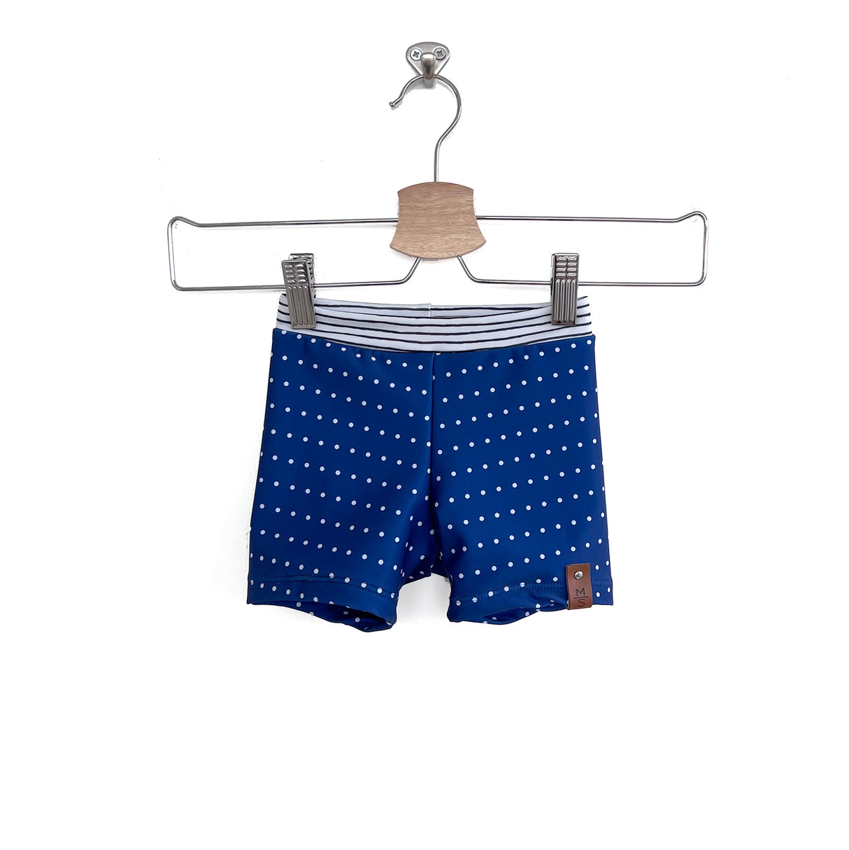 Hudson Euro Swim Shorts - Navy Dot