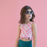 Allie Swim Tank - Pink Tie Dye