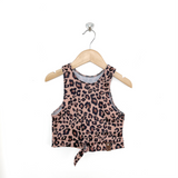 Allie Swim Tank - Brown Leopard